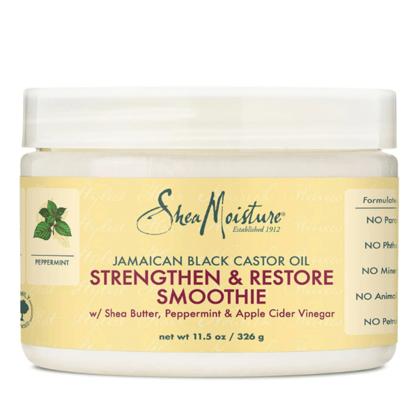 Crema fortifianta Shea Moisture Jamaican Black Castor Oil Strengthen & Restore Smoothie 326g