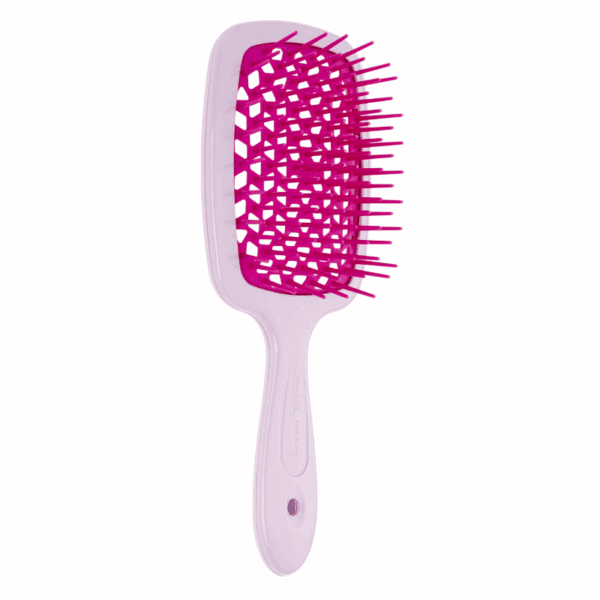 Perie profesionala Superbrush pentru familie – JANEKE Famiglia Lilla - Fuxia, Violet – roz aprins, 20.5 cm