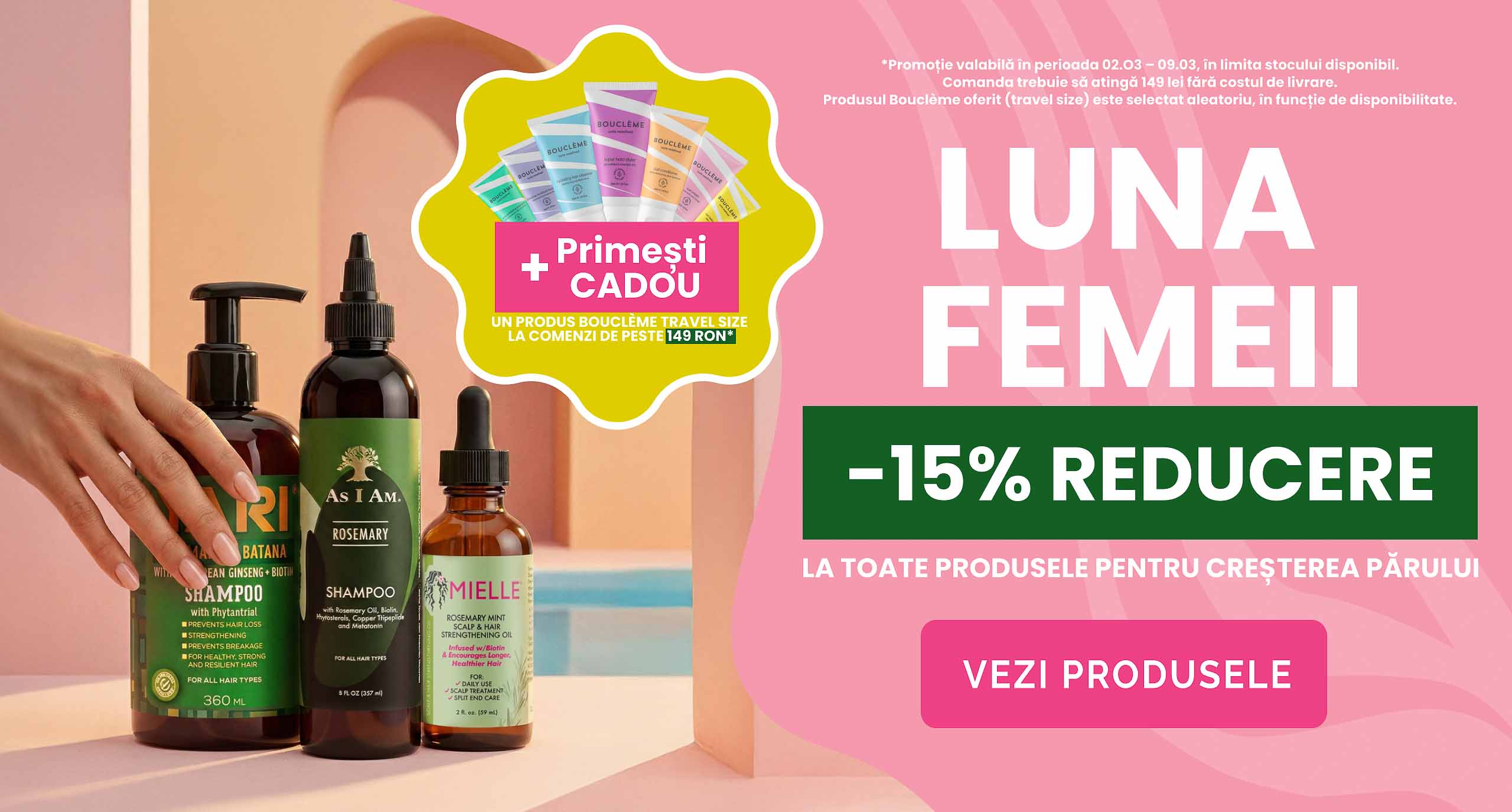 Banner campanie luna femeii la dazahaircare