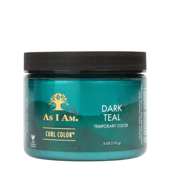 AsIAm Dark Teal_2 Vopsea gel culoare temporara As I Am Curl Color Dark Teal Green 170g