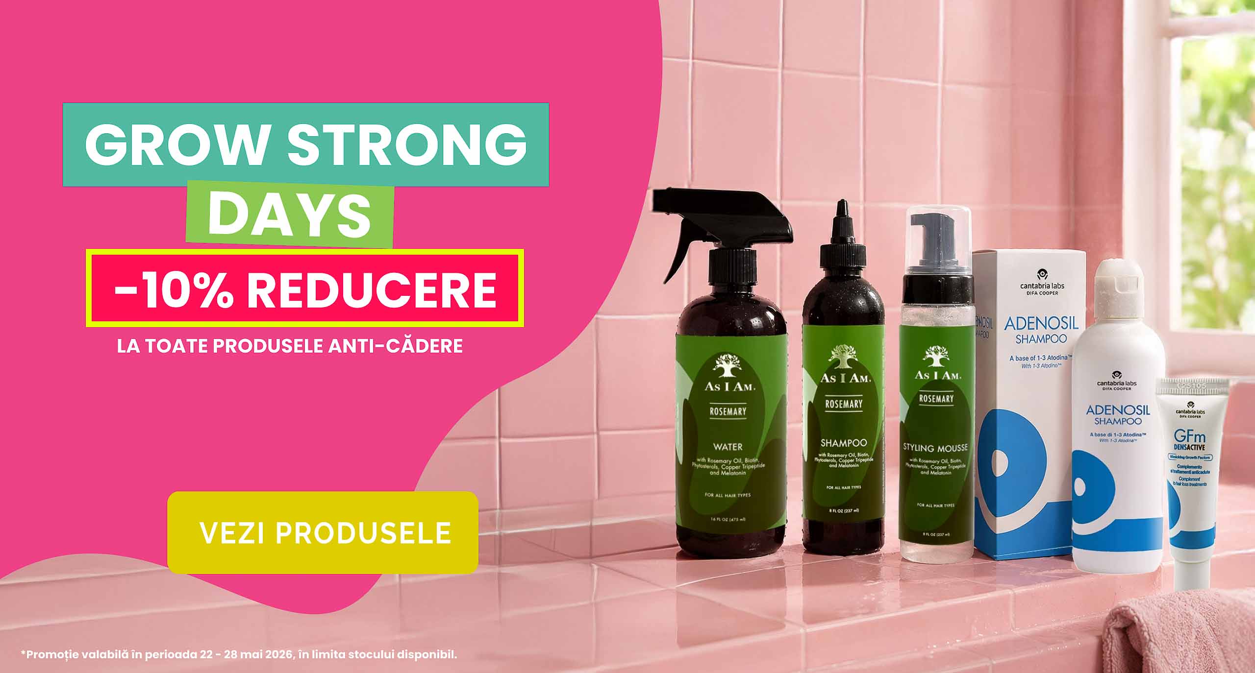 Banner campanie grow strong days la dazahaircare
