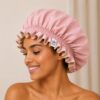 53D60E32-EF90-4258-93FE-8F69A376AB55_1_102_o Boneta din satin reversibila DAZA Haircare Double Face Dusty Pink - Beige