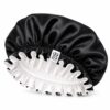 AE2C3F11-9A30-4FC2-81BB-ECA679AA8FCB_1_105_c Boneta din satin reversibila DAZA Haircare Double Face Black & White