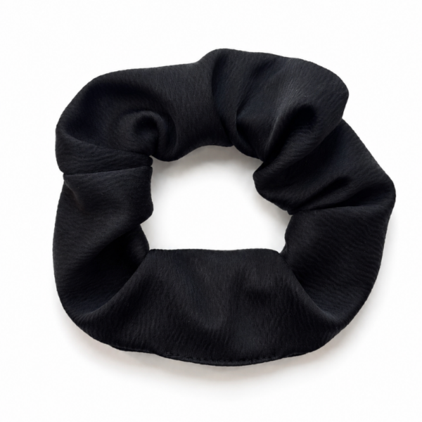 Black_nobg Elastic de par din satin DAZA Haircare Black