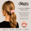 PEACHY PINK Elastic de par din satin DAZA Haircare Peachy Pink