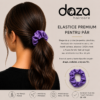 PURPLE Elastic de par din satin DAZA Haircare Purple