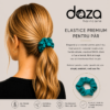 TURQUOASE Elastic de par din satin DAZA Haircare Turquoise