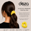Elastic de par din satin DAZA Haircare Yellow Lemon