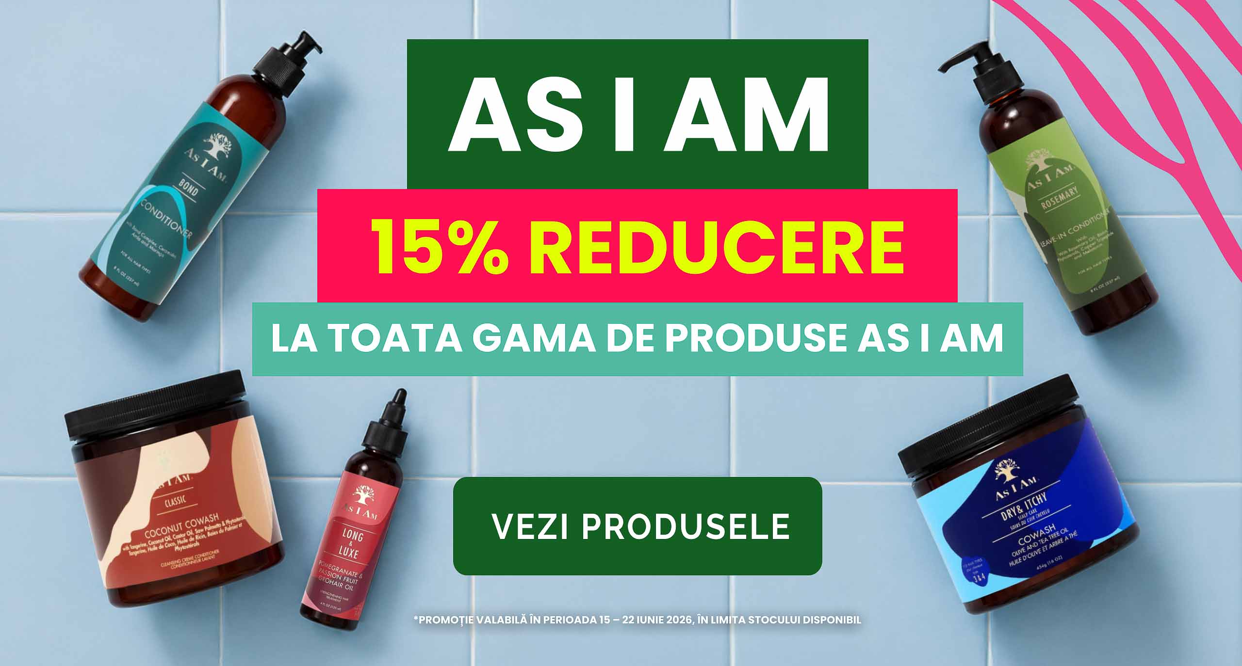 Banner campanie as i am la dazahaircare
