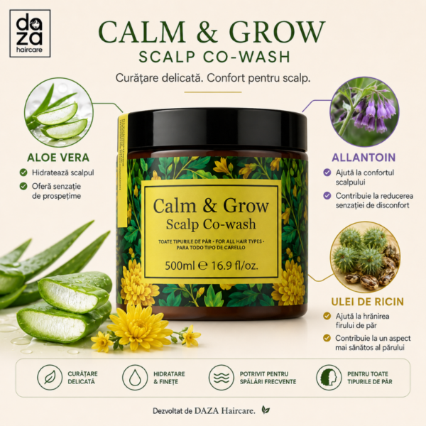 Calm Grow Co-wash_4 Balsam pentru spalare Calm & Grow Scalp Co-Wash 500ml