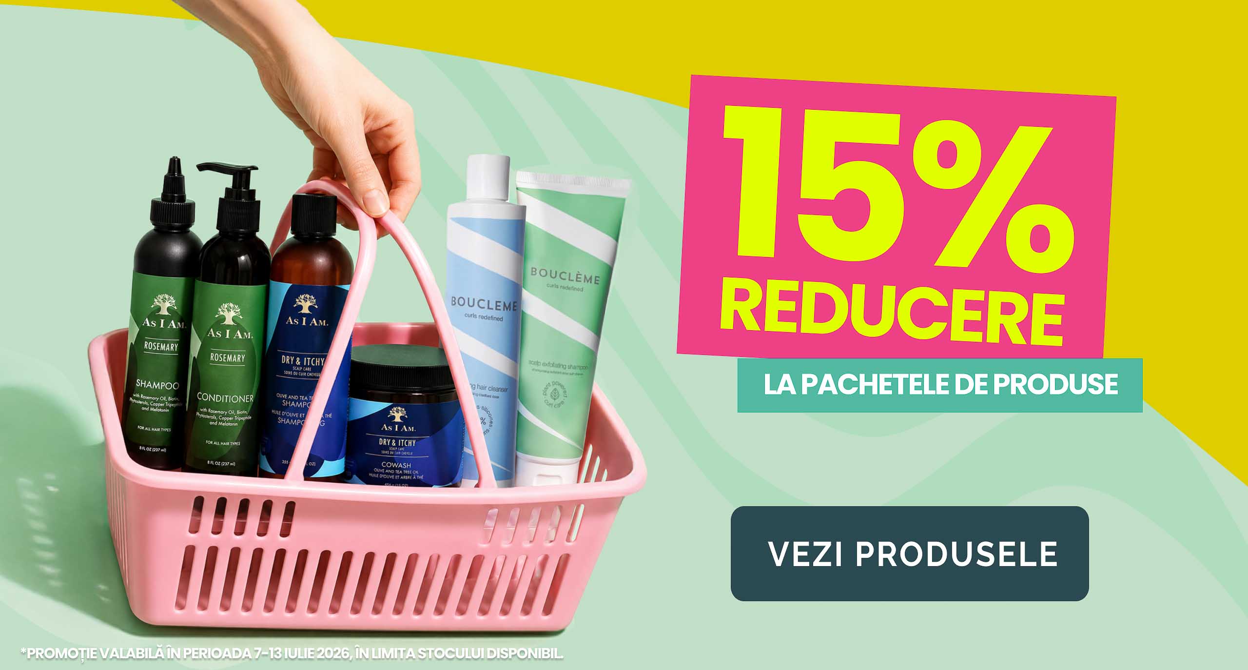 Banner campanie pachete produse la dazahaircare