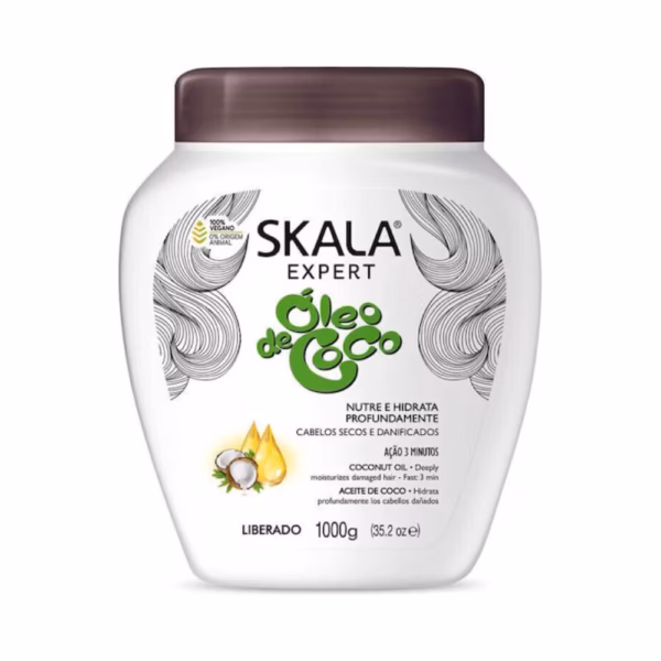 Tratament hranitor cu ulei de cocos pentru par uscat Skala Frutastica Coco 1000g