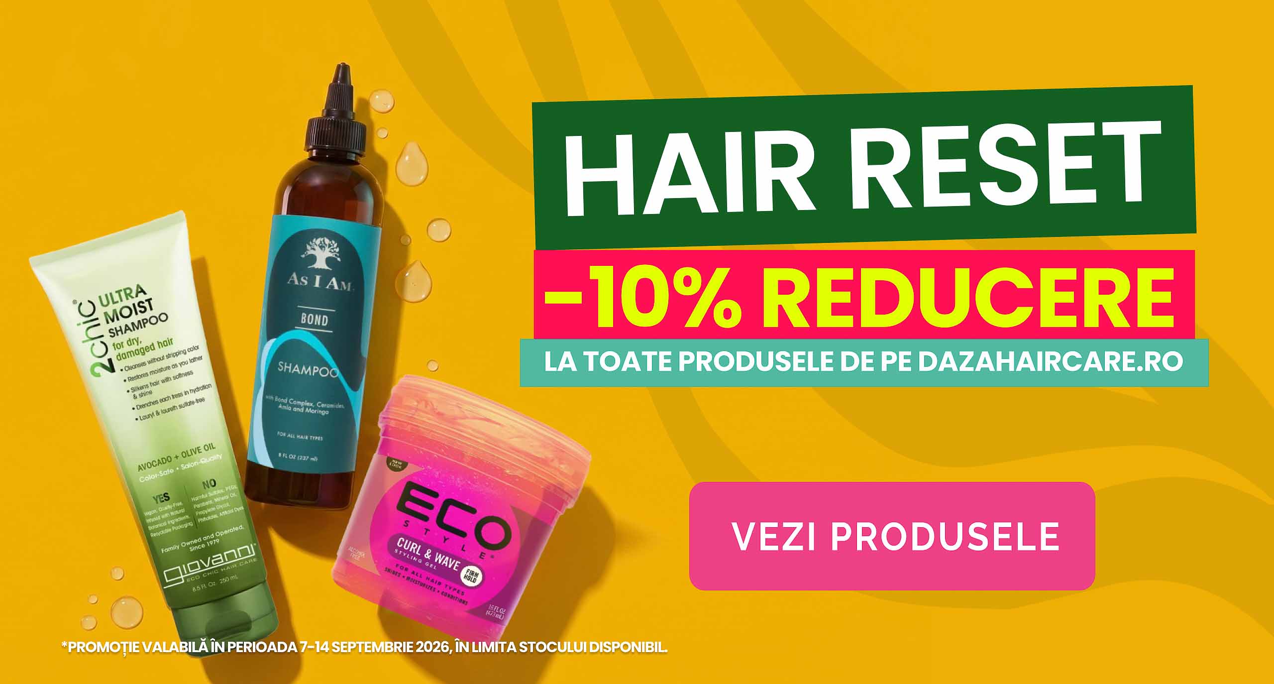 Banner campanie body care la dazahaircare