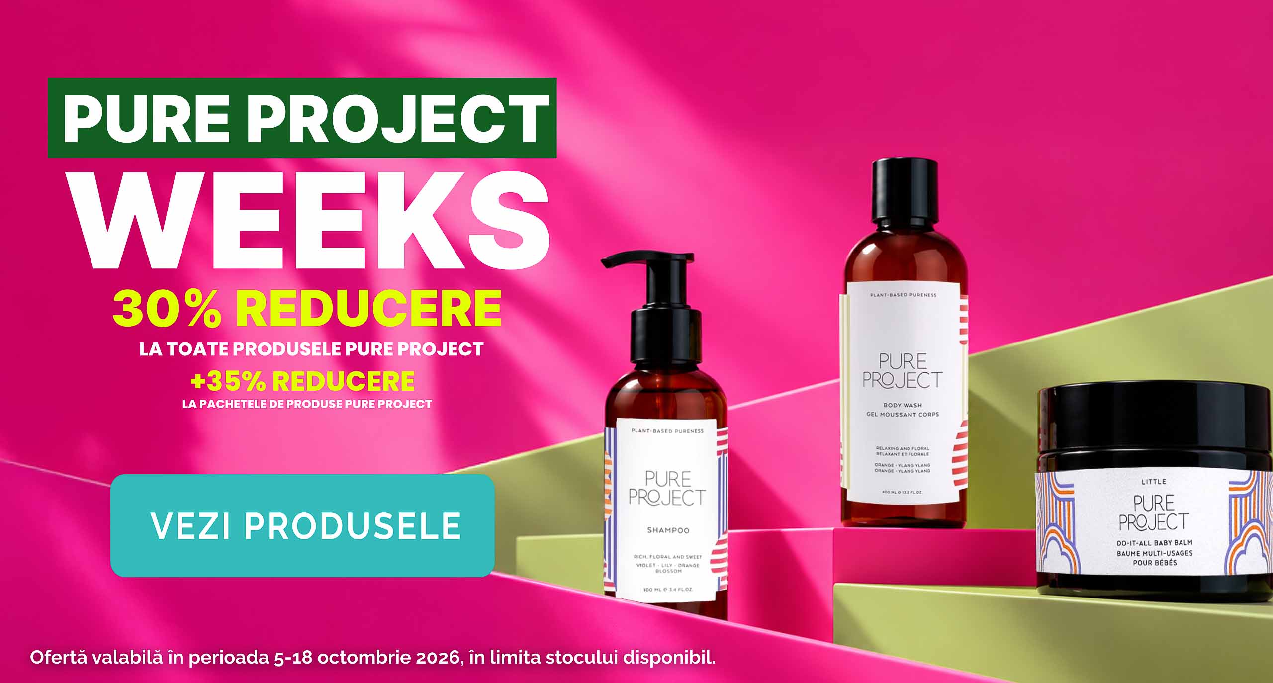 Banner campanie pure project la dazahaircare